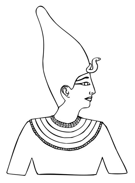 1c - Hedjet : La couronne blanche; symbole royal de la Haute Egypte.